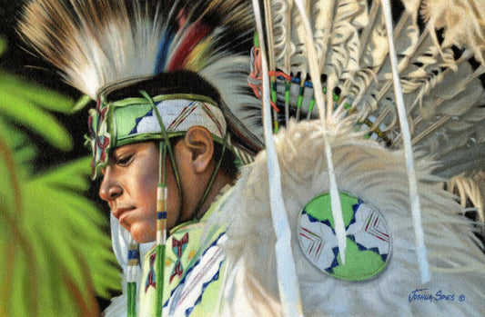 Framed Pow Wow Dancer