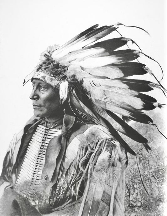 Chief Hollow Horn Bear Charcoal