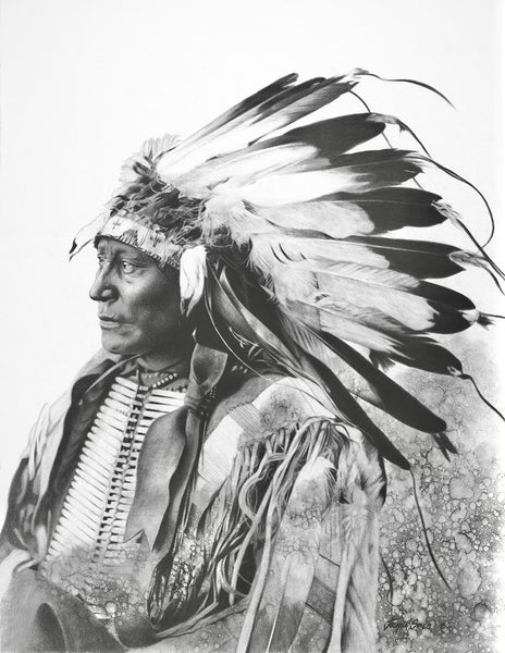 Chief Hollow Horn Bear Charcoal ORIGINAL